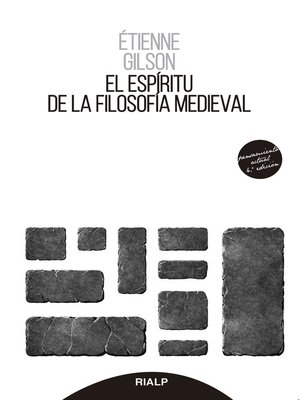 cover image of El espíritu de la filosofía medieval